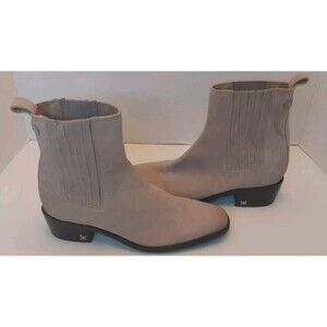 Sam Edelman Saude Ankle Boots Slip On Sz 8 New Tan